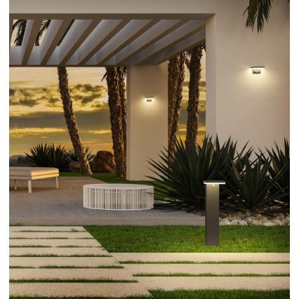 Redo 90535 - Iluminação solar de parede LED com sensor TAIYO LED/2W/3,7V 3000K IP54 antracite