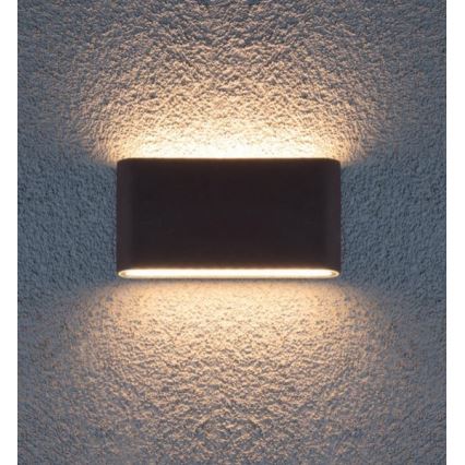 Redo 9054 - Iluminação de parede exterior LED POCKET LED/13W/230V IP54 antracite