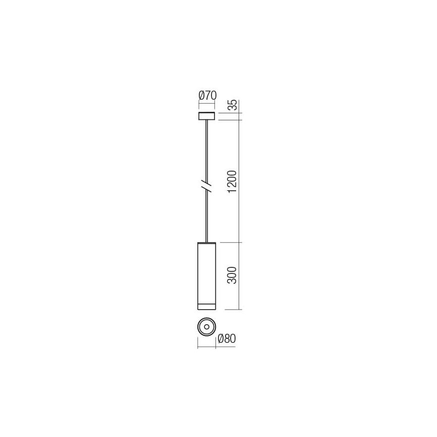 Redo 90571 - Iluminação suspensa exterior LED KLOU LED/9W/230V IP54 antracite