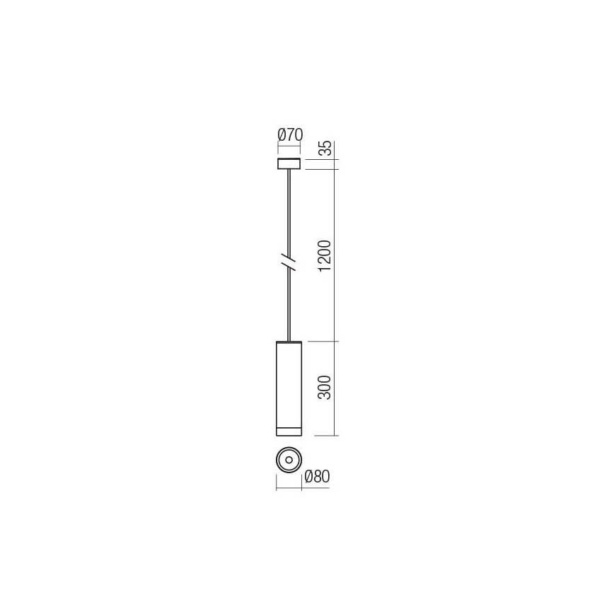 Redo 90572 - Iluminação suspensa exterior LED KLOU LED/9W/230V IP54 castanho