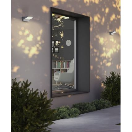 Redo 90584 - Iluminação de parede exterior LED FLIP LED/20W/230V CRI 90 3000K IP54 antracite