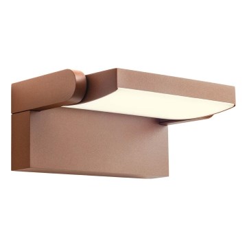 Redo 90585 - Iluminação de parede exterior LED FLIP LED/20W/230V CRI 90 3000K IP54 castanho