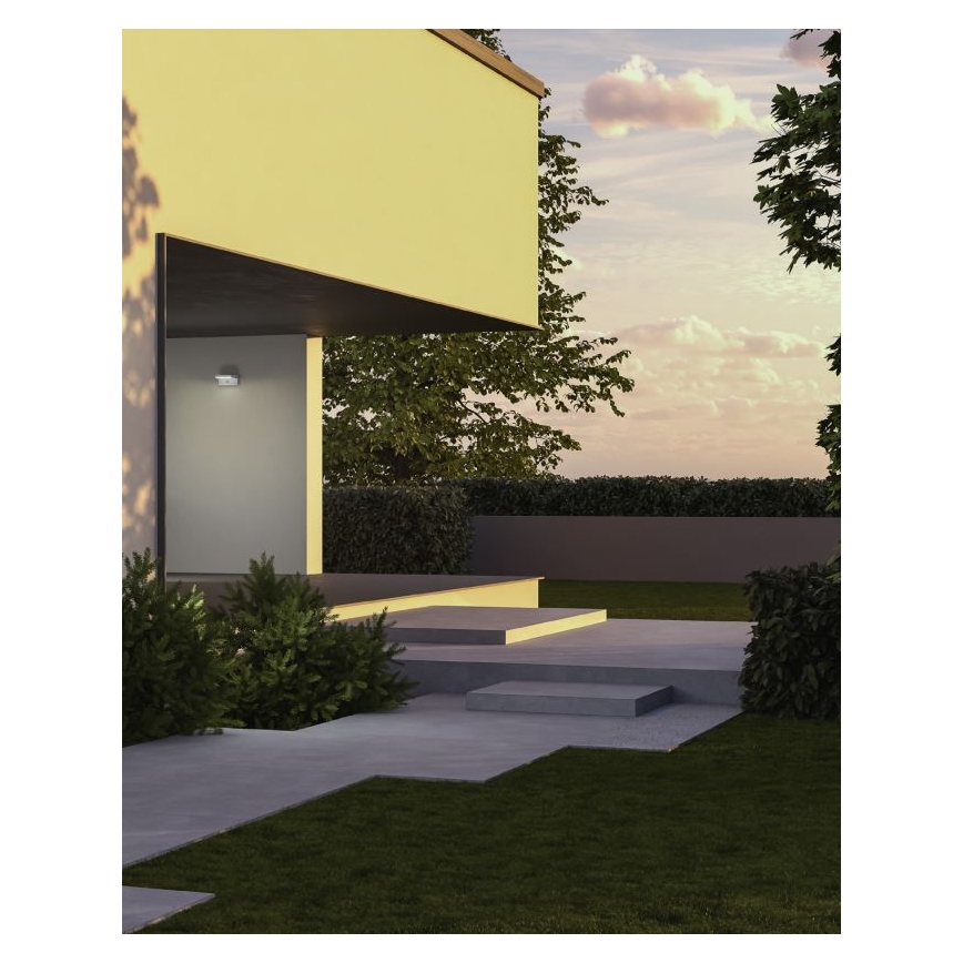 Redo 90587 - Iluminação de parede exterior LED com sensor FLIP LED/20W/230V CRI 90 3000K IP54 antracite