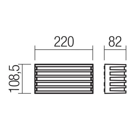 Redo 90638 - Iluminação de parede exterior LED BLAZE LED/12W/230V 3000K IP54 antracite