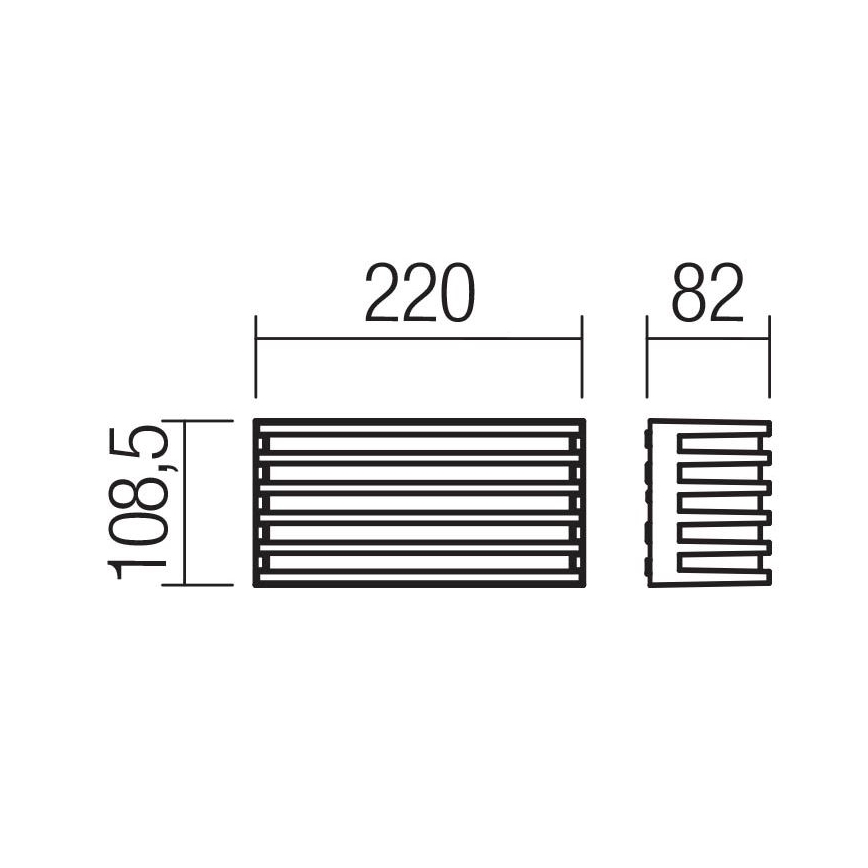 Redo 90638 - Iluminação de parede exterior LED BLAZE LED/12W/230V 3000K IP54 antracite