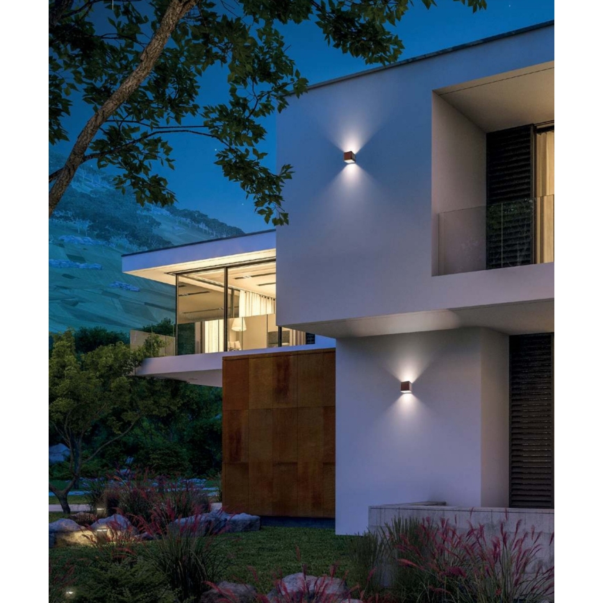 Redo 9065 - Luz de parede LED de exterior BETA 2xLED/6W/230V IP54