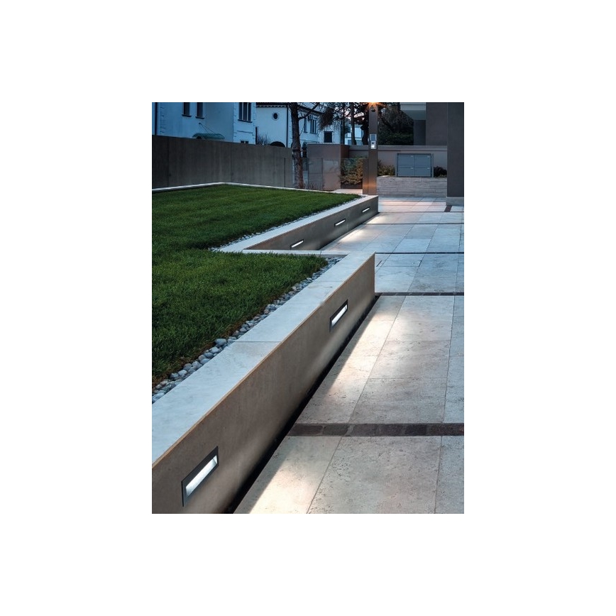 Redo 9091 - Iluminação para escadas exteriores LED IGOR LED/6W/230V 3000K IP54 branco