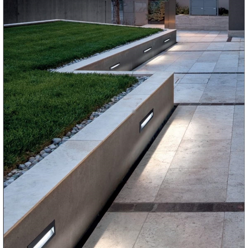 Redo 9092 - Iluminação para escadas exteriores LED IGOR LED/6W/230V 3000K IP54 antracite