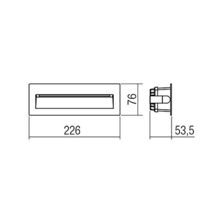 Redo 9092 - Iluminação para escadas exteriores LED IGOR LED/6W/230V 3000K IP54 antracite