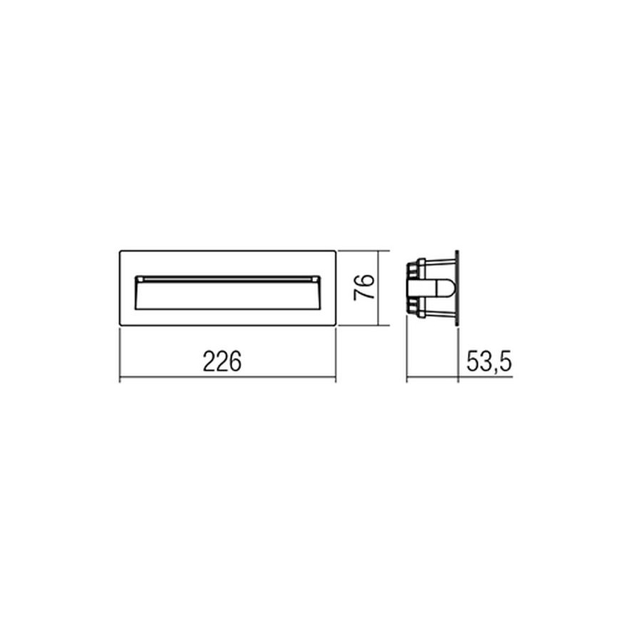 Redo 9092 - Iluminação para escadas exteriores LED IGOR LED/6W/230V 3000K IP54 antracite
