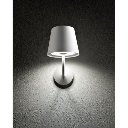 Redo 9124 - Candeeiro de parede exterior LED GIORGIO LED/7W/230V IP65 branco