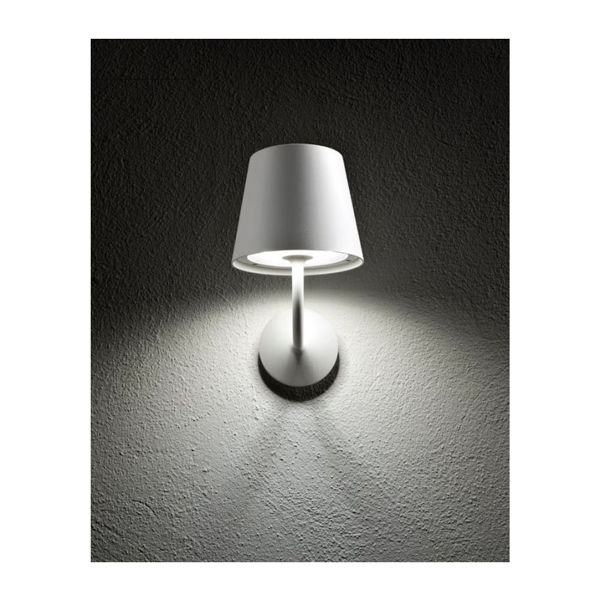Redo 9124 - Candeeiro de parede exterior LED GIORGIO LED/7W/230V IP65 branco