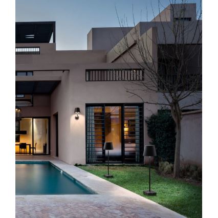 Redo 9125 - Candeeiro de parede exterior LED GIORGIO LED/7W/230V IP65 preto