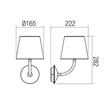 Redo 9125 - Candeeiro de parede exterior LED GIORGIO LED/7W/230V IP65 preto