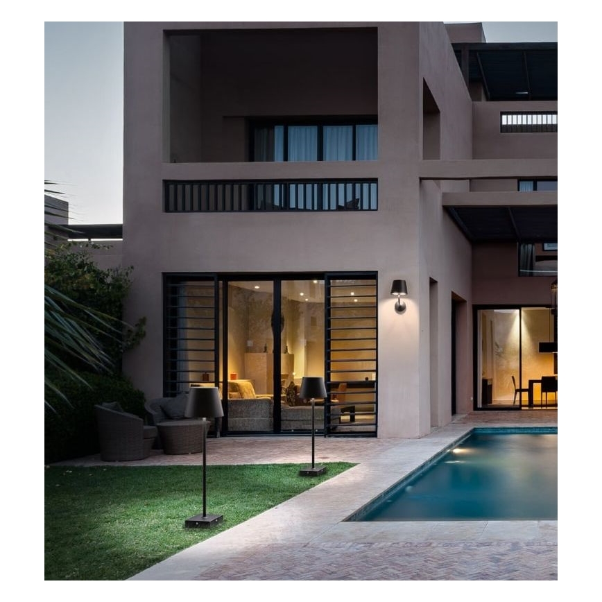 Redo 9127 - Candeeiro exterior LED GIORGIO LED/7W/230V IP65 preto