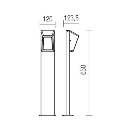 Redo 9168 - Candeeiro exterior LED ARGES LED/3W/230V IP54 castanho