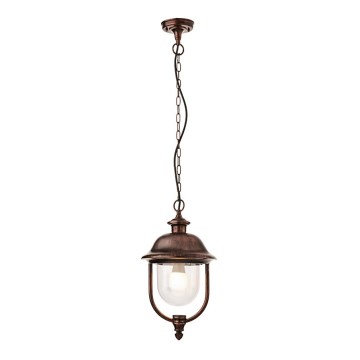 Redo 9279 - Candelabro de exterior numa corrente VERONA 1xE27/70W/230V IP44