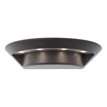 Redo 9407 - Iluminação de parede exterior LED PLATE 4xLED/3W/230V 4100K IP54 antracite