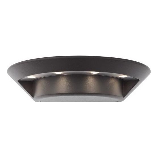 Redo 9407 - Iluminação de parede exterior LED PLATE 4xLED/3W/230V 4100K IP54 antracite