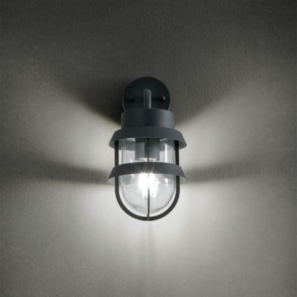 Redo 9498 - Candeeiro de parede exterior CLAUT 1xE27/42W/230V IP44 antracite