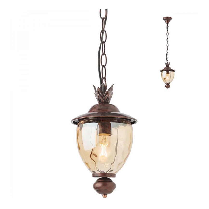 Redo 9632 - Candelabro de exterior numa corrente MATERA 1xE27/42W/230V IP33