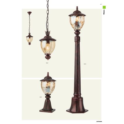 Redo 9634 - Candeeiro de exterior MATERA 1xE27/42W/230V IP33