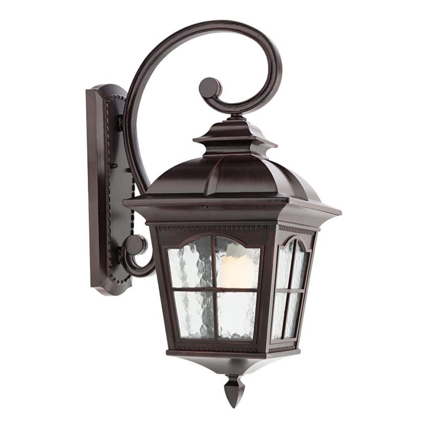 Redo 9648 - Aplique de parede exterior YORK 1xE27/70W/230V IP44 castanho