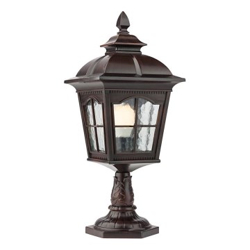 Redo 9652 - Candeeiro exterior YORK 1xE27/70W/230V IP44 castanho