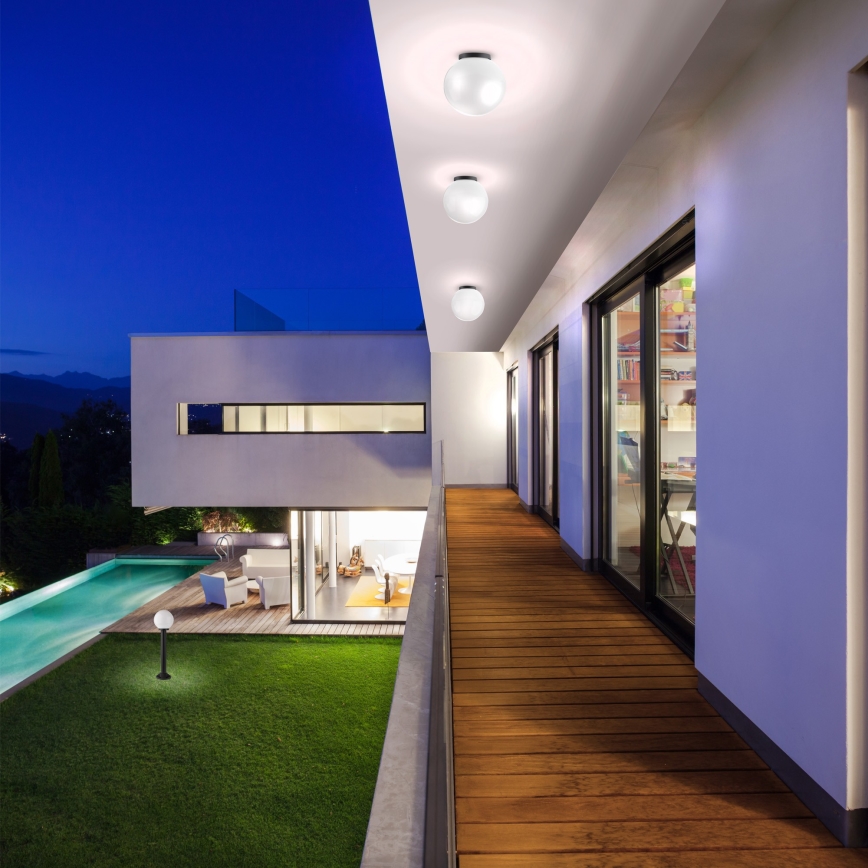 Redo 9761 - Abajur de substituição para iluminação exterior SFERA diâmetro 20 cm IP44 branco