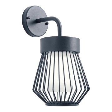 Redo 9843 - Candeeiro de parede exterior TITTI 1xE27/42W/230V IP44 antracite