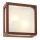 Redo 9893 - Luz de parede de exterior BRICK 2xE27/42W/230V IP54