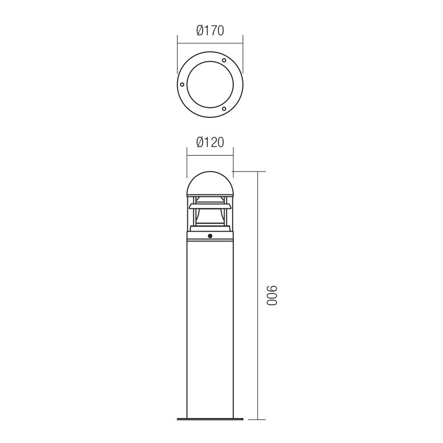 Redo 9945 - Candeeiro exterior ARGO 1xE27/42W/230V IP54