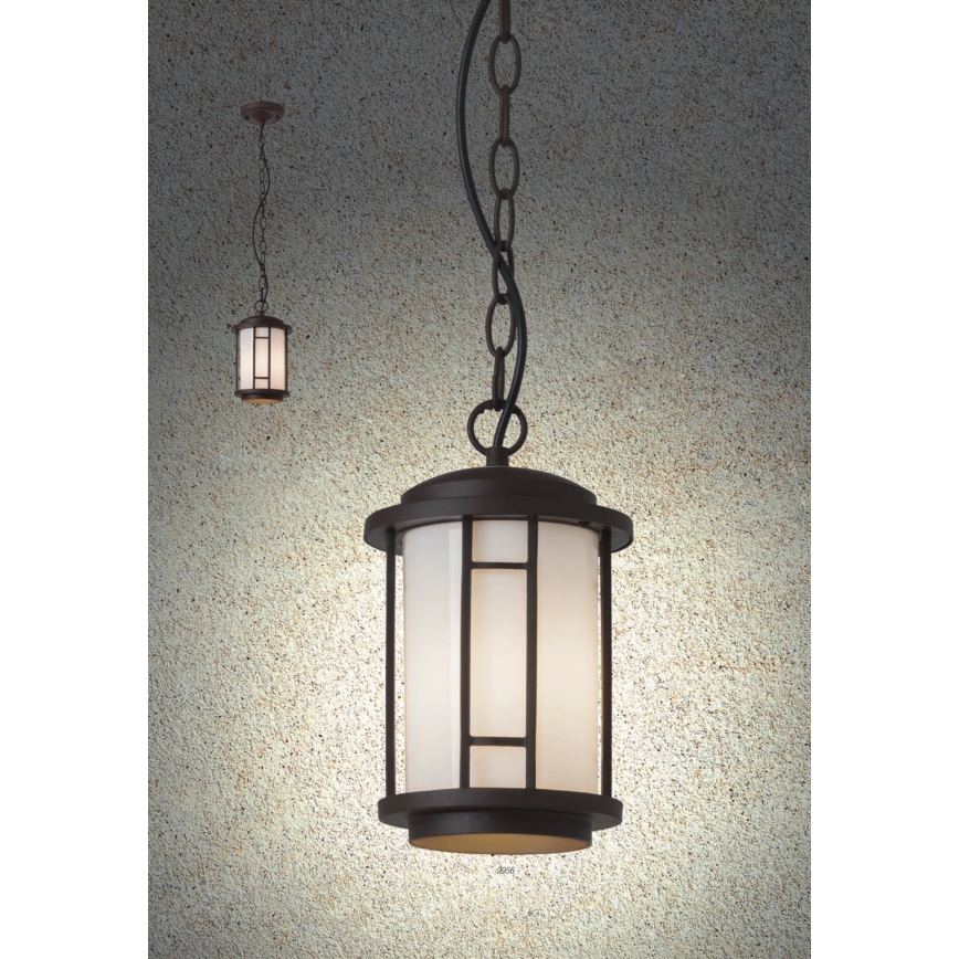 Redo 9956 - Candelabro suspenso exterior BRISTOL 1xE327/42W230V IP23