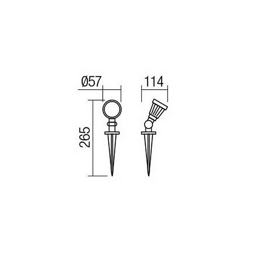 Redo 9998 - Candeeiro exterior LED TIM LED/5W/230V 4000K IP65