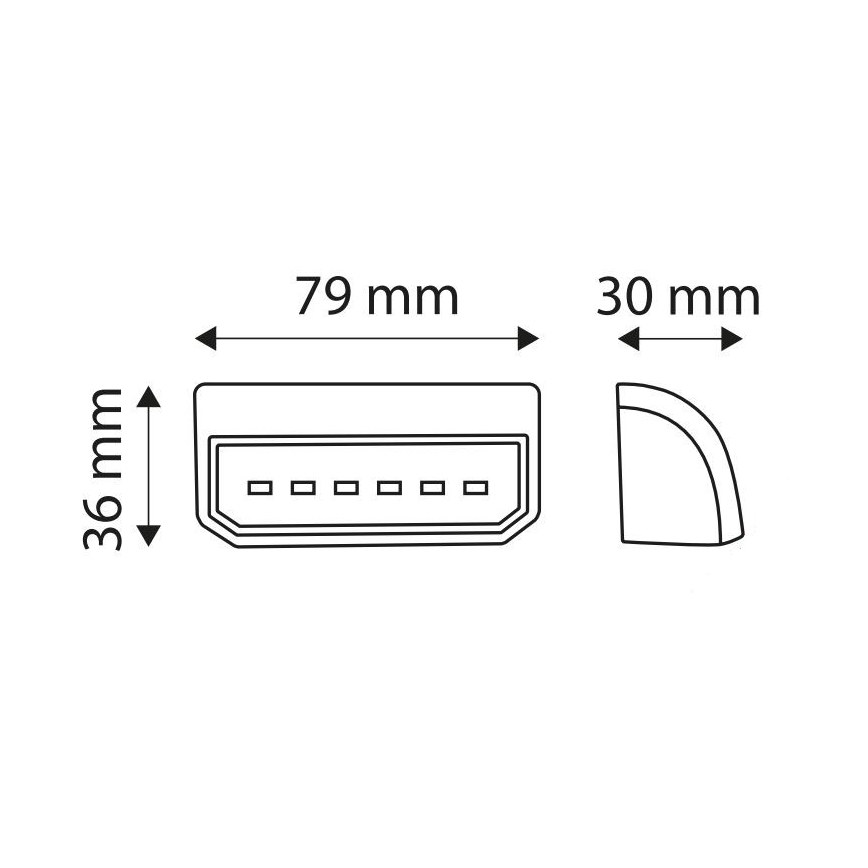 Refletor de luz LED LICE LED/0,2W/12-24V IP67