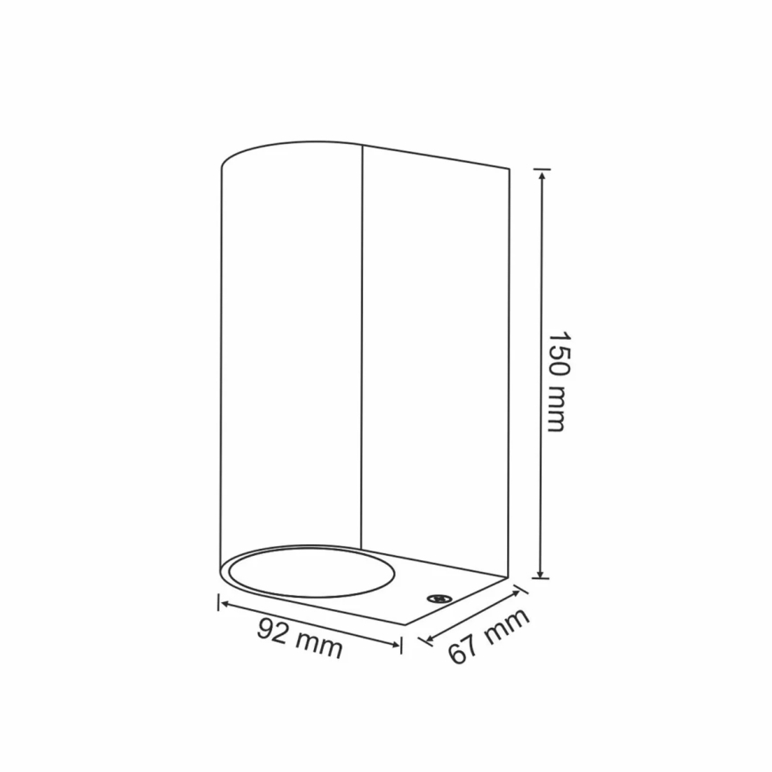 Refletor de parede de exterior BOSTON 2xGU10/10W/230V IP44