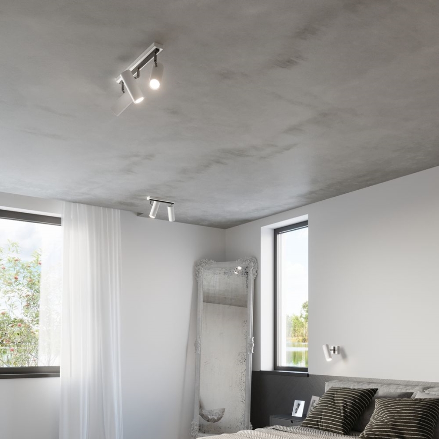 Refletor DIREZIONE 2xGU10/40W/230V branco