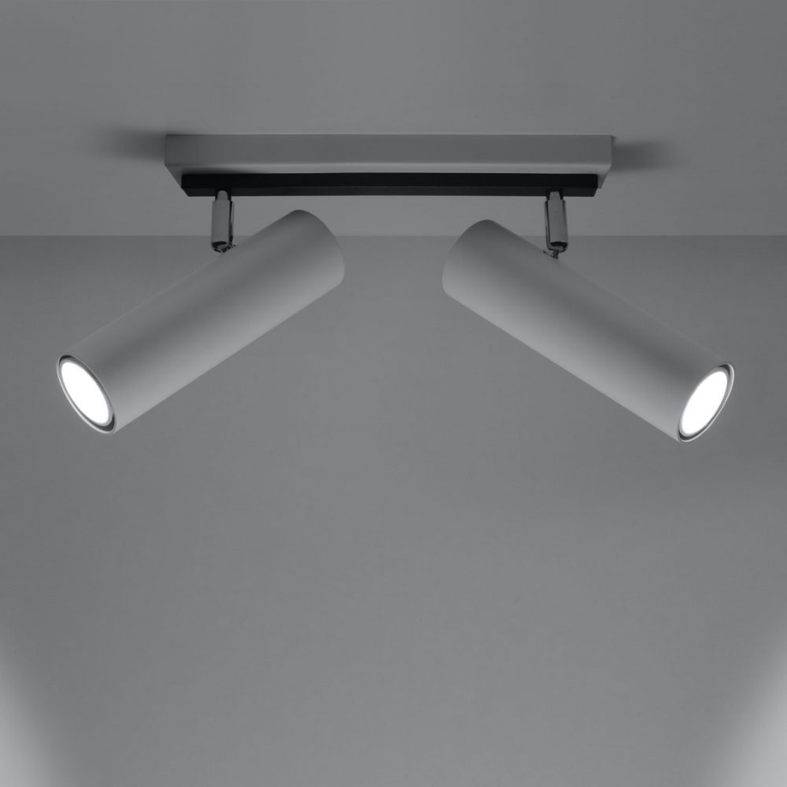 Refletor DIREZIONE 2xGU10/40W/230V branco