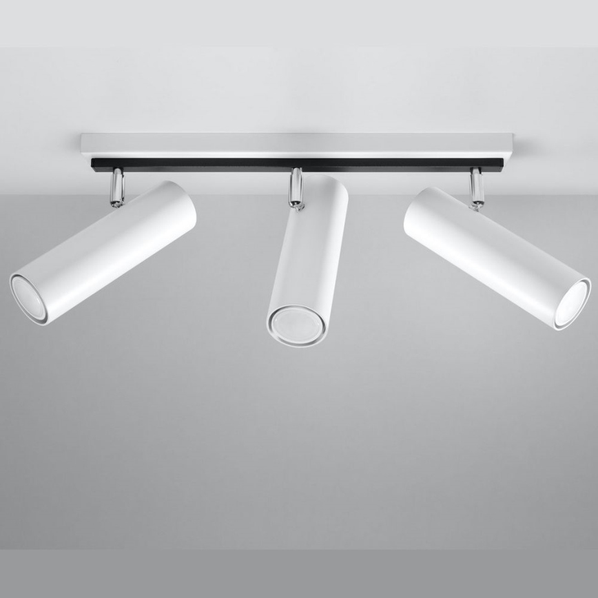 Refletor DIREZIONE 3xGU10/40W/230V branco