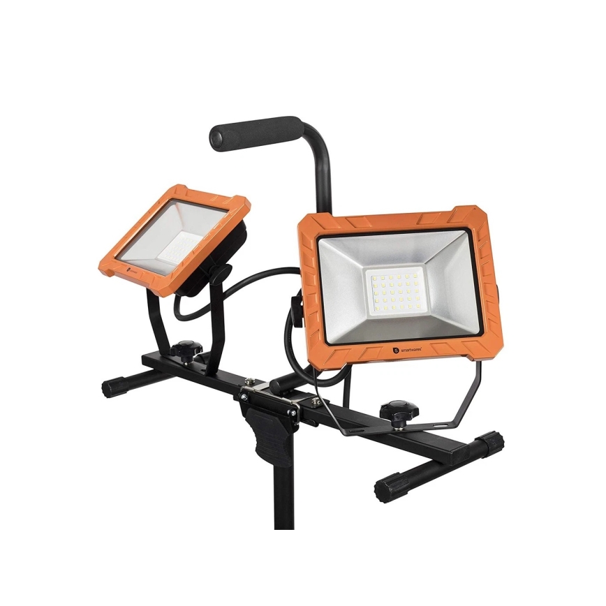 Refletor LED com tripé 2xLED/30W/230V 4000K IP65 laranja/preto