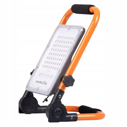 Refletor LED recarregável regulável com tripé LED/100W/3,2V 4500K 10000 mAh IP65 laranja