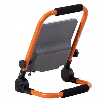 Refletor LED recarregável regulável com tripé LED/100W/3,2V 4500K 10000 mAh IP65 laranja