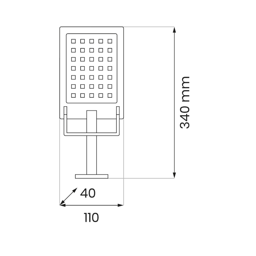 Refletor solar LED ADIK LED/1,2W/3,7V 1200 mAh 6500K IP44