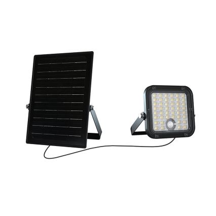 Refletor solar LED regulável com sensor LED/10W/3,7V 4000/6000K IP65 3600 mAh + controlo remoto