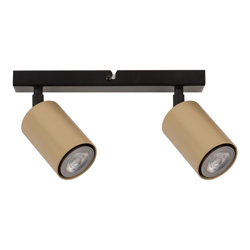 Refletor ZOOM 2xGU10/25W/230V preto antigo/dourado