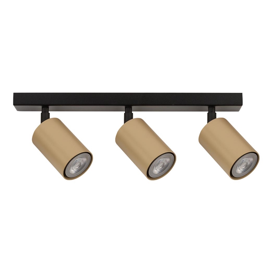 Refletor ZOOM 3xGU10/25W/230V preto antigo/dourado