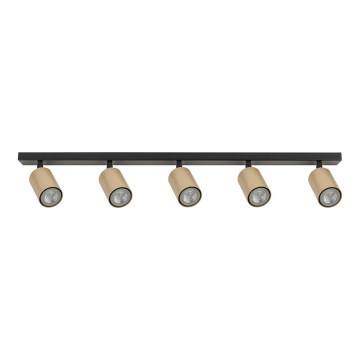 Refletor ZOOM 5xGU10/25W/230V preto antigo/dourado
