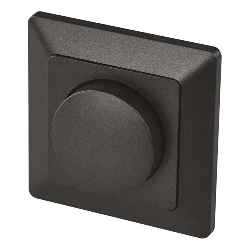 Regulador de intensidade de luz rotativo Triac 110W/230V antracite