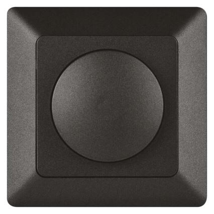 Regulador de intensidade de luz rotativo Triac 110W/230V antracite