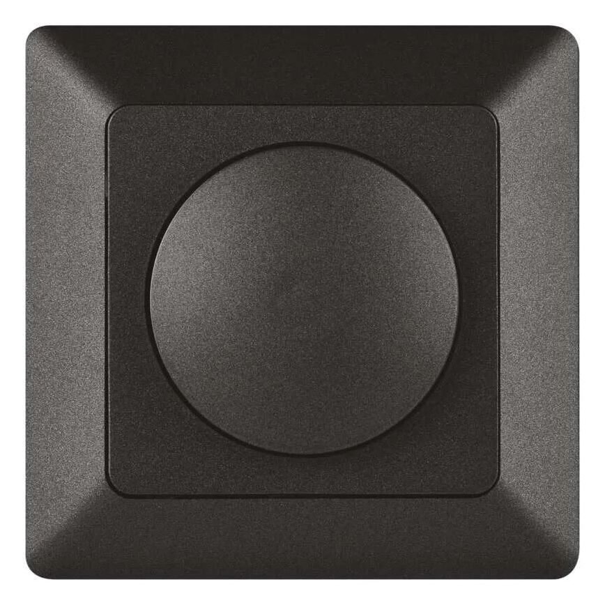Regulador de intensidade de luz rotativo Triac 110W/230V antracite